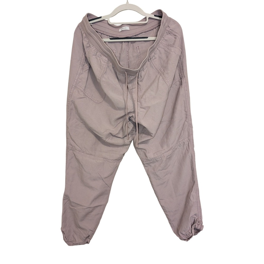 Maurices Womens Mauve Elastic Waist Jogger Pants Size 16 Cotton Tencel Blend